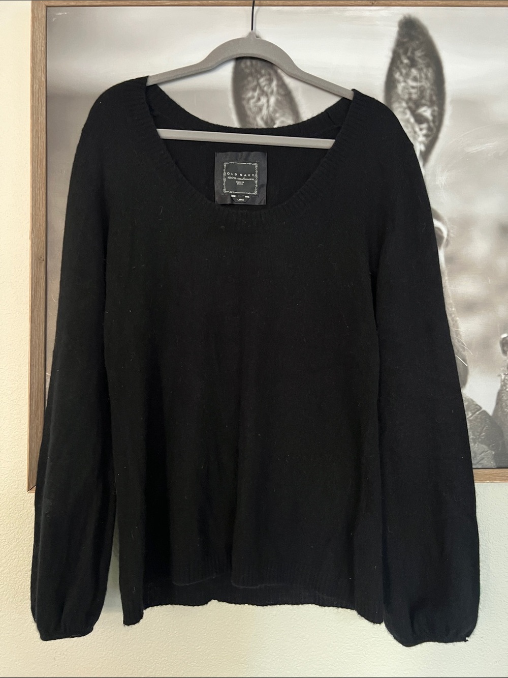 Old Navy Black Scoop Neck Women's Sweater